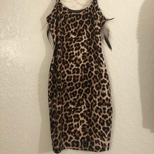 Animal Print Body Con Dress